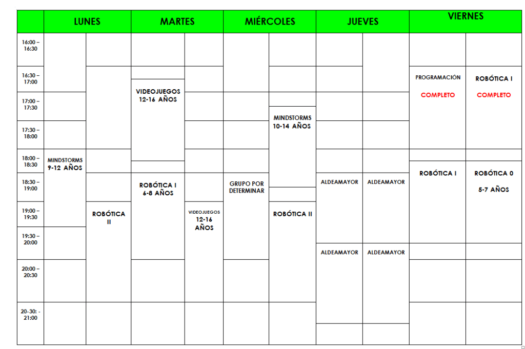 horario-academia-siliconvall-2017-2018