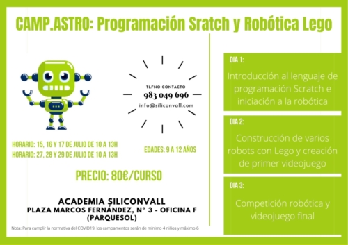 campamento robotica verano siliconvall valladolid